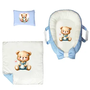 سرویس خواب 3 تکه نوزاد پادآفرین مدل گارد محافظ طرح دخترانه کد PG072  