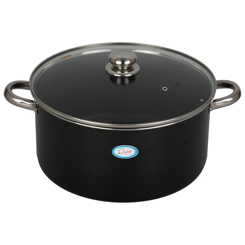 قابلمه تفلون ظرفیران مدل دسته استیل کد 8 سایز 30