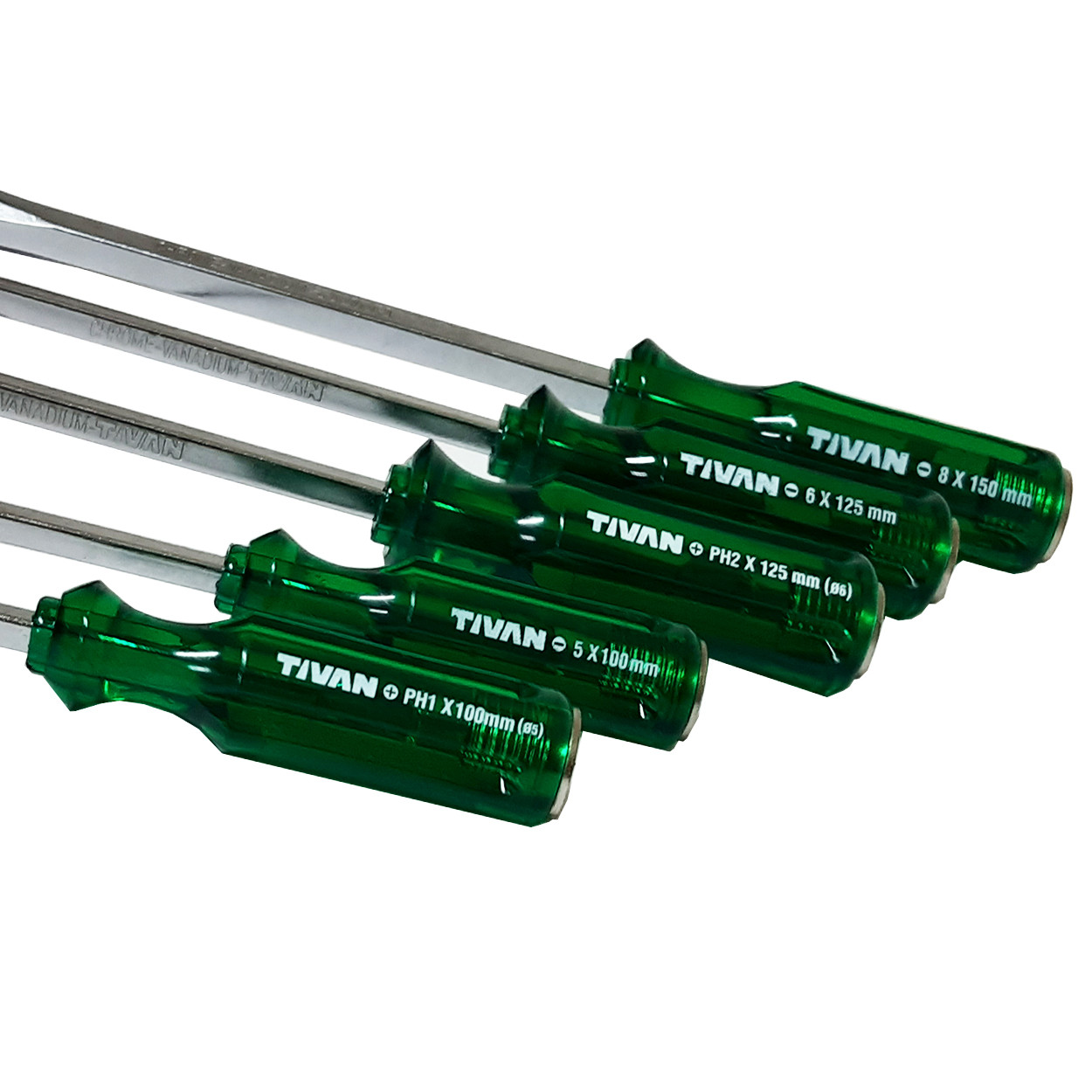 پیچ گوشتی چهارسو و دوسو ضربه خور تیوان مدل HT - 00615 مجموعه 5 عددی پیچ گوشتی چهارسو و دوسو ضربه خور تیوان مدل HT - 00615 مجموعه 5 عددی