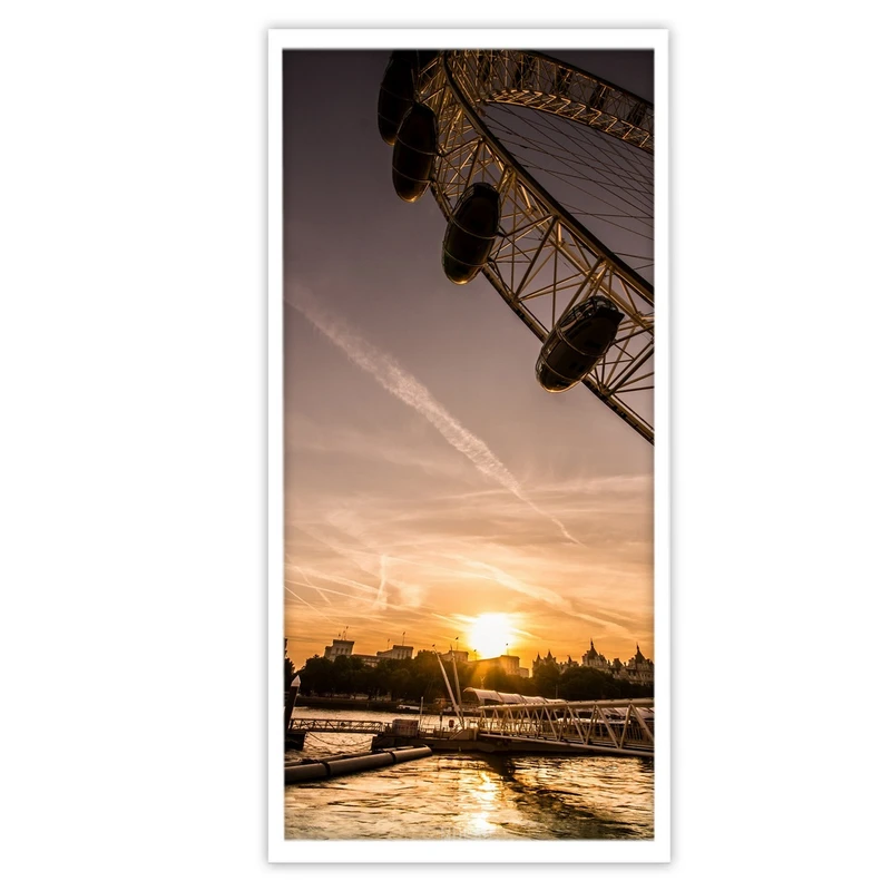 تابلو بکلیت طرح غروب آفتاب و طبیعت دریاچه مدل W-S3173