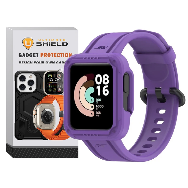 بند آلتیمیت شیلد مدل SIC Set مناسب برای ساعت هوشمند شیائومی Redmi Watch / 2 / Watch 2 Lite / MI Watch Lite / Lite 2 / Poco Watch به همراه کاور