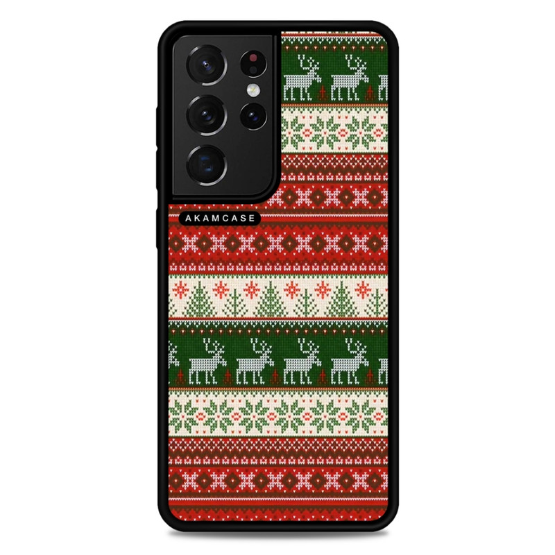 کاور آکام مدل AMCWSGS21U-CHRISTMAS22 مناسب برای گوشی موبایل سامسونگ Galaxy S21 Ultra