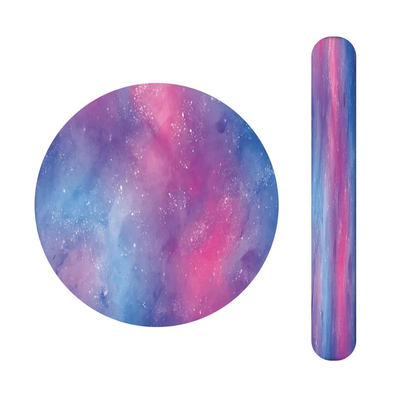 آینه آرایشی جیبی مدل کهکشانی کد442  به همراه سوهان ناخن 