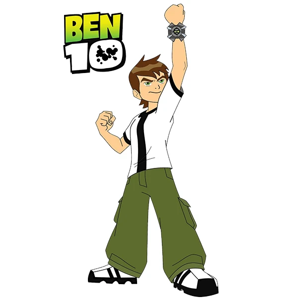  استیکر پارچه و لباس پاد آفرین طرح کارتونی بن تن کد 4656