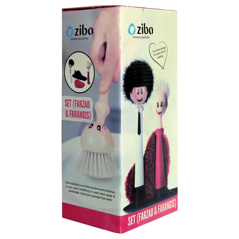 ست برس وفرچه ظرفشویی زیبا مدل 2022 به همراه اسکاج