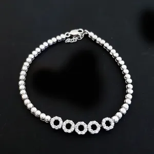 دستبند نقره زنانه ترمه 1 مدل دایره ای کد ds 1004