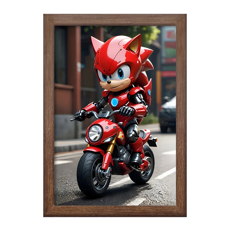 تابلو خندالو طرح سونیک (Sonic) کد F6865