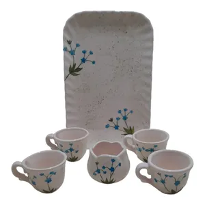 سرویس چای خوری 6 پارچه سرامیکی مدل بهار کد 1389