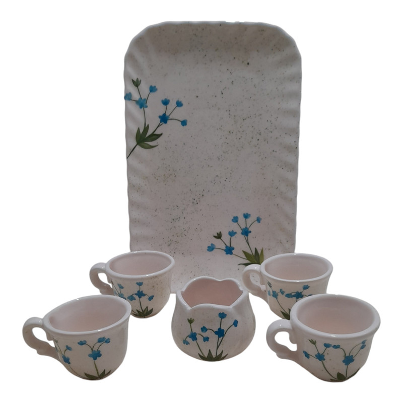 سرویس چای خوری 6 پارچه سرامیکی مدل بهار کد 1389