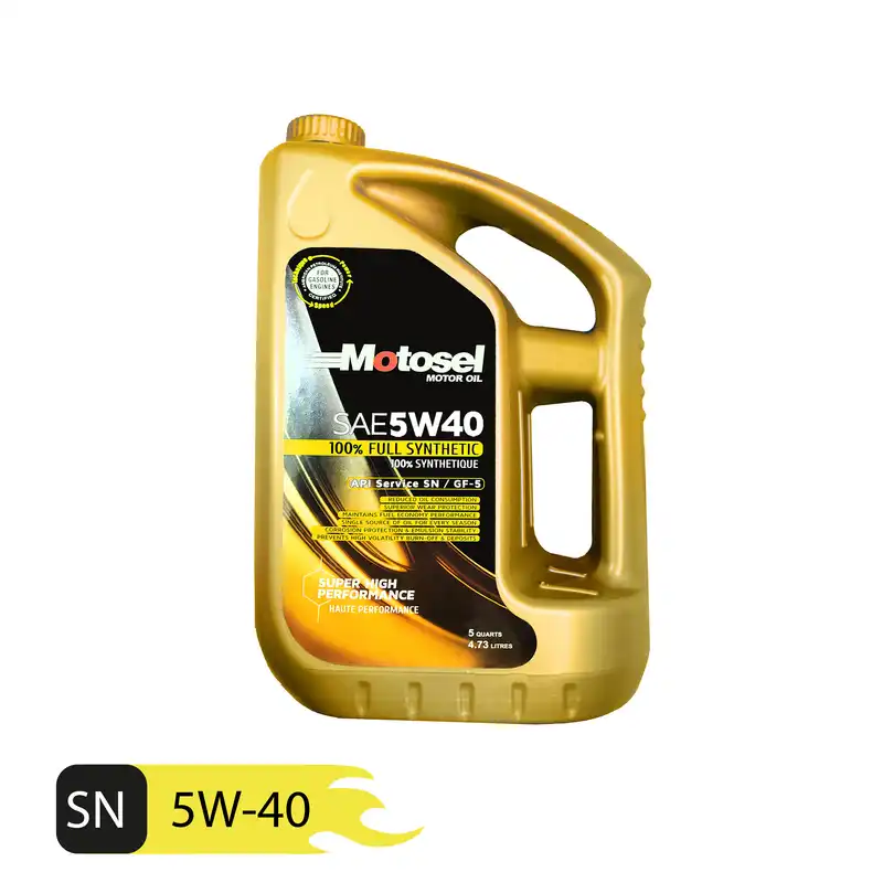 روغن موتور خودرو موتوسل مدل SN 5W_40 حجم 4.73 لیتر