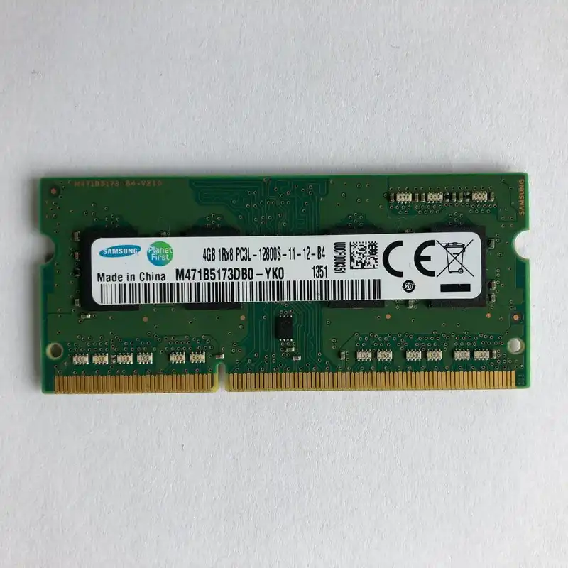رم لپ تاپ DDR3L تک کاناله 1600 مگاهرتز سامسونگ مدل PC3L-12800 ظرفیت 4 گیگابایت