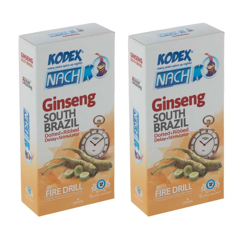 کاندوم ناچ کدکس مدل Ginseng مجموعه 2 عددی کاندوم ناچ کدکس مدل Ginseng مجموعه 2 عددی