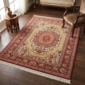handmade qom kork rug two toranj design ms121