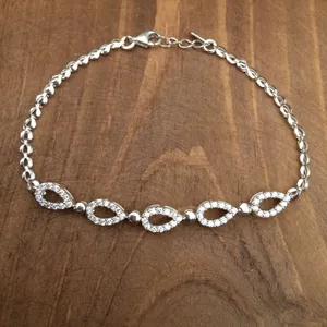 دستبند نقره زنانه  کد 3049