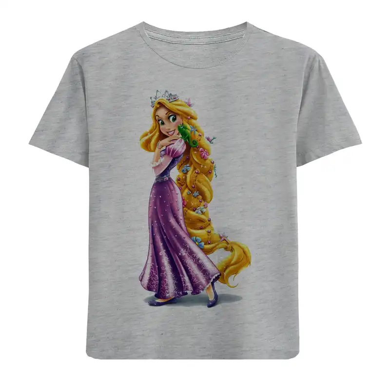 تی شرت آستین کوتاه بچگانه مدل گیسو کمند F283