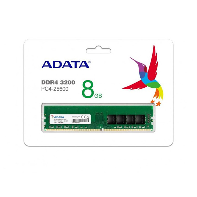 رم کامپیوتر DDR4 تک کاناله 3200 مگاهرتز CL22 ای دیتا مدل PC4.25600 ظرفیت 8 گیگابایت