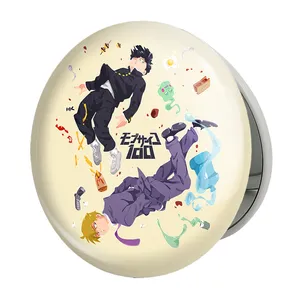 آینه جیبی خندالو طرح ریتسو و ارتاکا انیمه موب سایکو Mob Psycho 100 مدل تاشو کد 24487 