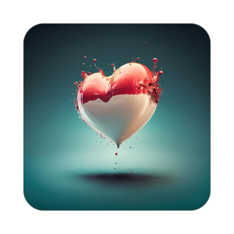 زیر لیوانی کاکتی مدل عاشقانه کد mp12167