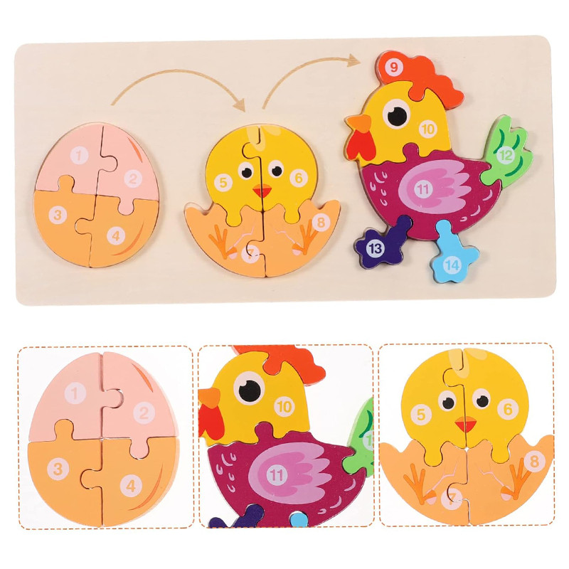 پازل آموزشی مدل جورچین مراحل رشد خروس