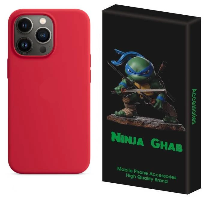 کاور نینجا قاب مدل سیلیکونی پاک کنی مناسب برای گوشی موبایل اپل iPhone 14 Pro 