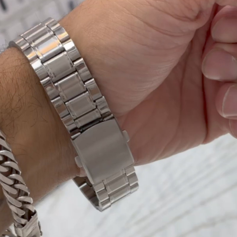 ساعت مچی عقربه‌ای مردانه مدل دراگون بند فلزی کد 1