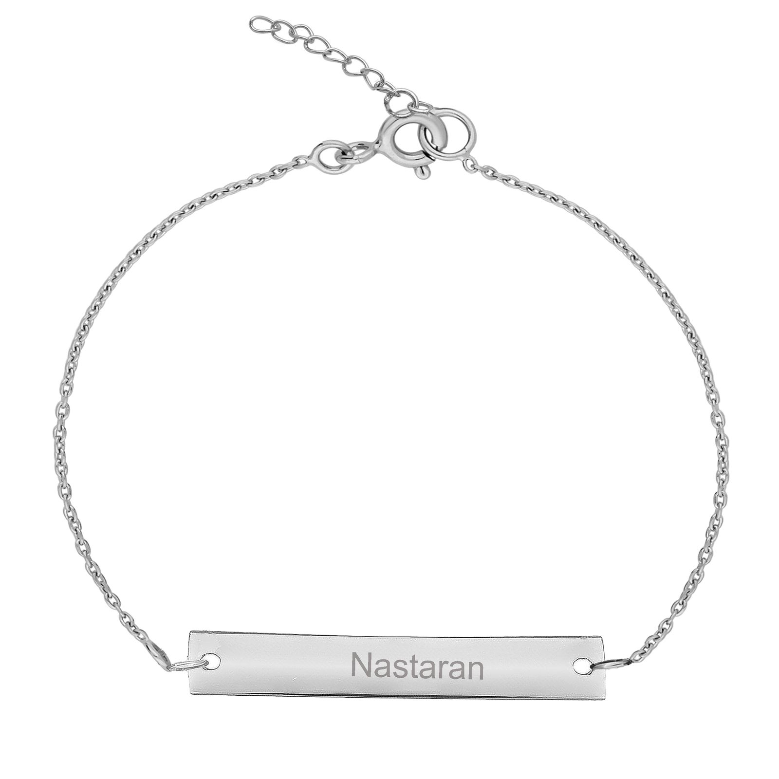 دستبند نقره زنانه ترمه ۱ مدل نسترن کد DN 3005 -  - 1
