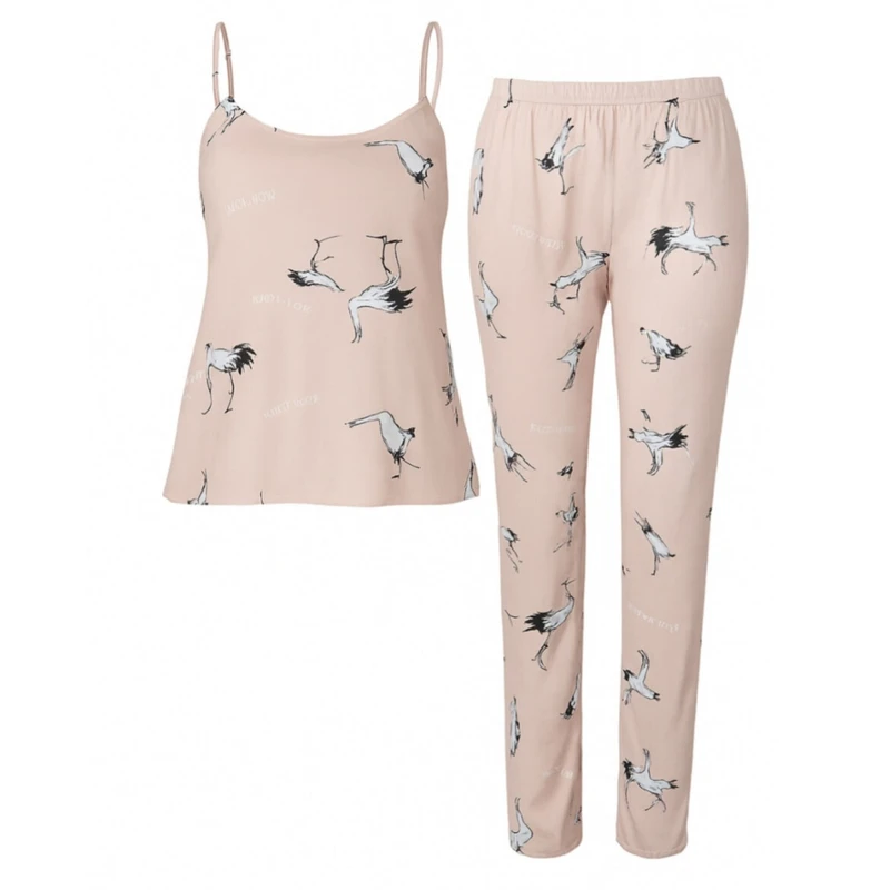 ست تاپ و شلوار راحتی زنانه مدل 64553