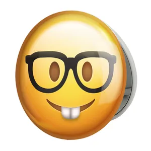 آینه جیبی خندالو طرح ایموجی مدل تاشو کد 24658 