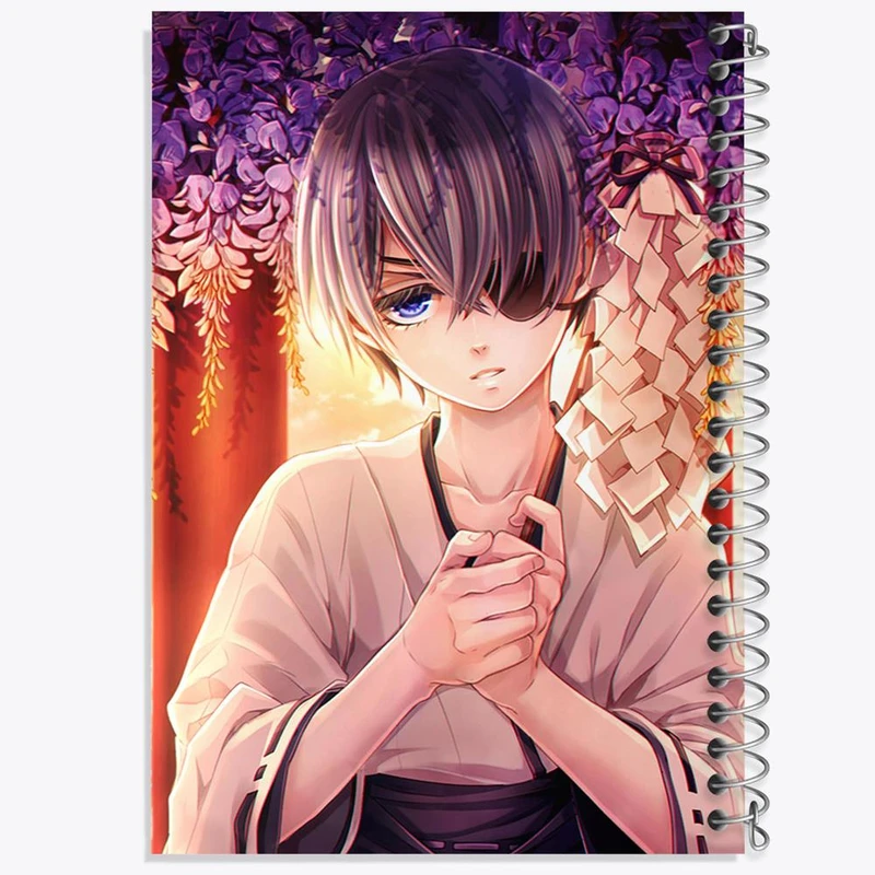 دفتر نقاشی 50 برگ خندالو مدل شیل انیمه خادم سیاه Black Butler کد 16343