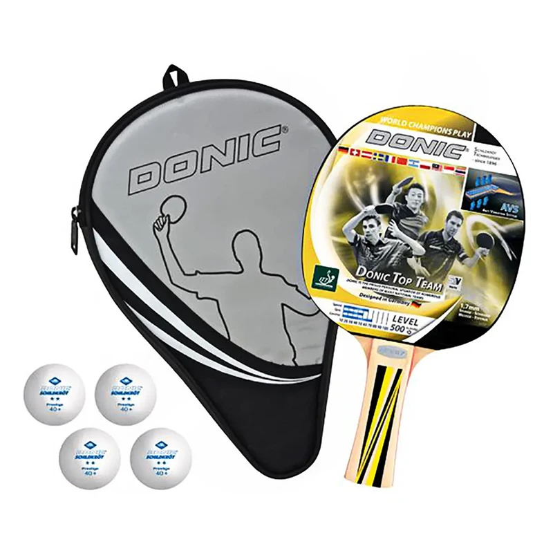 عکس شماره 2 : راکت پینگ پنگ دونیک مدل شیلدکروت olk top team 500 به همراه کاور و توپ
