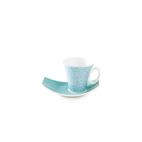 ست فنجان و نعلبکی 12 پارچه 6 نفره چینی زرین ایران مدل چای خوری وینچی دزاکسه 16 تکسچر درجه یک