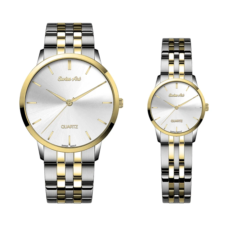 ست ساعت مچی عقربه‌ای کوارتز زنانه و مردانه سوئیس آرت مدل 920164-165SG1500