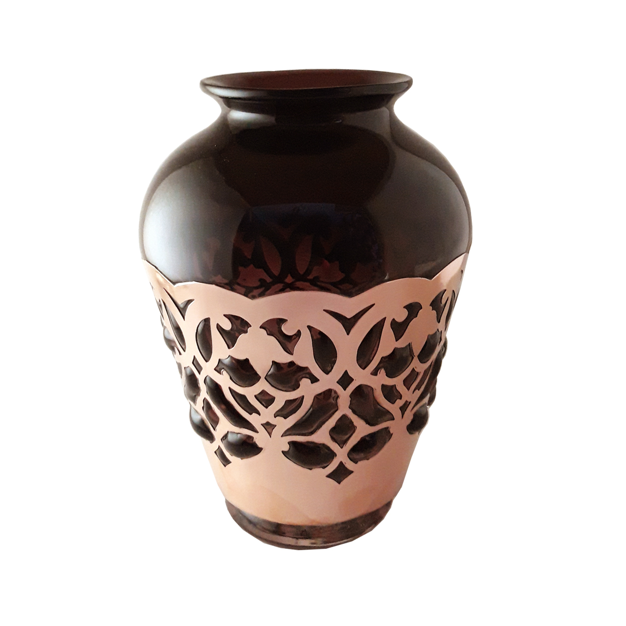 گلدان شیشه ای طرح دیبا مدل EG0058