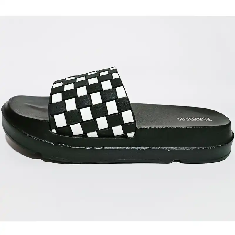 دمپایی زنانه پاپا مدل دیبا شطرنجی کد SVN 2442 diba