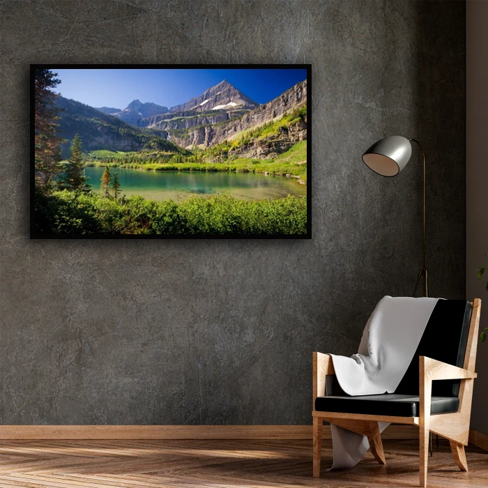 تابلو نوری بکلیت طرح منظره طبیعت تابستانی مدل B-D1585