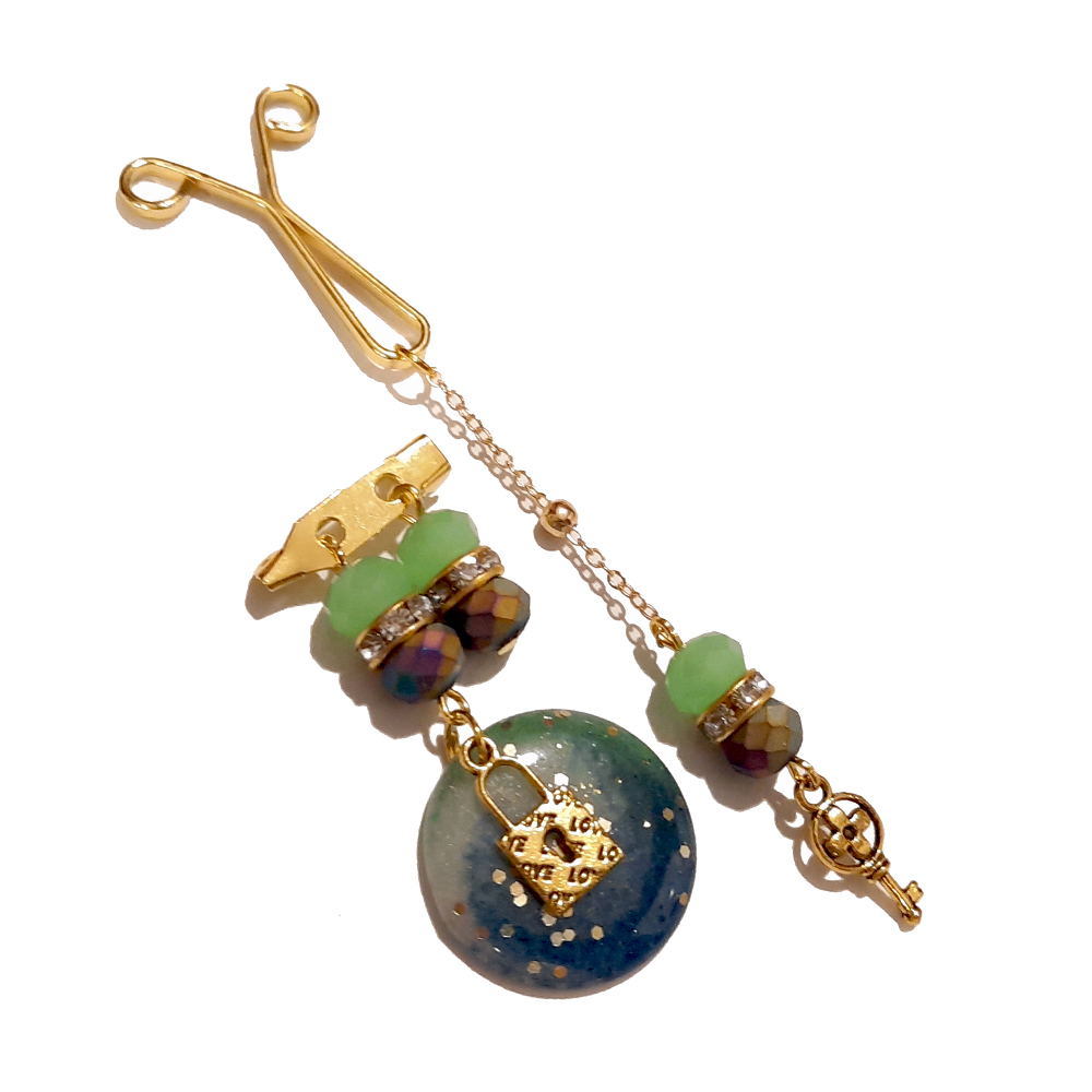 ست گیره روسری و سنجاق سینه زنانه مدل PM060