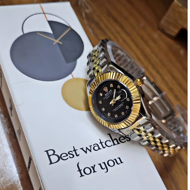 ساعت مچی عقربه ای زنانه مدل دیت جاست_gld_st08 ساعت مچی عقربه ای زنانه مدل دیت جاست_gld_st08