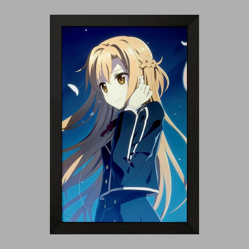 تابلو خندالو مدل آسونا یوکی انیمه هنر شمشیر زنی آنلاین   کد 12066