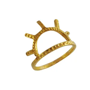 انگشتر نقره زنانه طرح خورشید کد 501