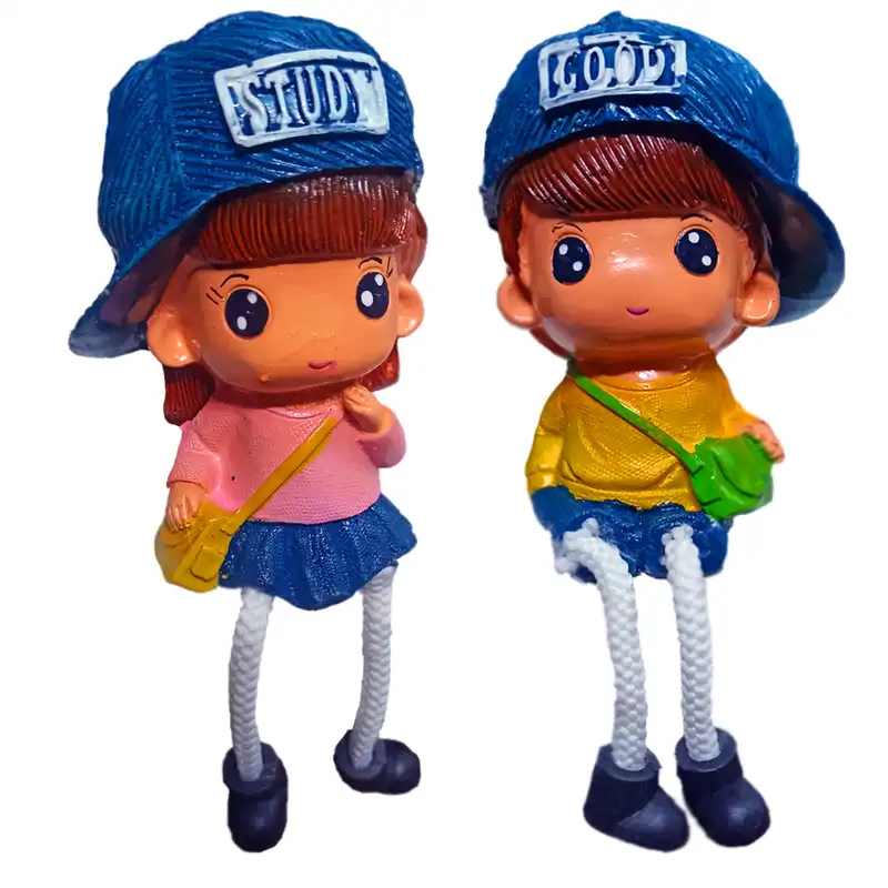 مجسمه طرح پسر و دختر مدل GIBO مجموعه  2 عددی