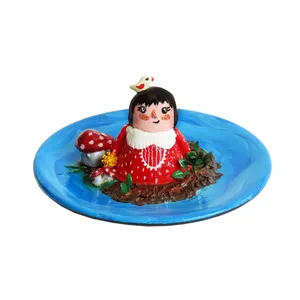 جاعودی سفالی طرح شنل قرمزی کد 1179