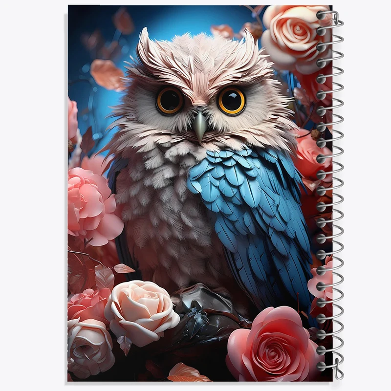 دفتر مشق 100 برگ خندالو طرح جغد کد N1580