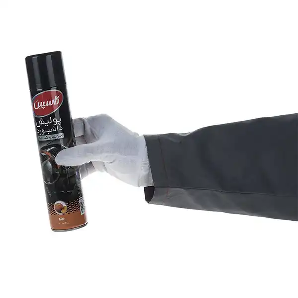 اسپری پولیش داشبورد خودرو کاسپین مدل هلو حجم 300 میلی لیتر