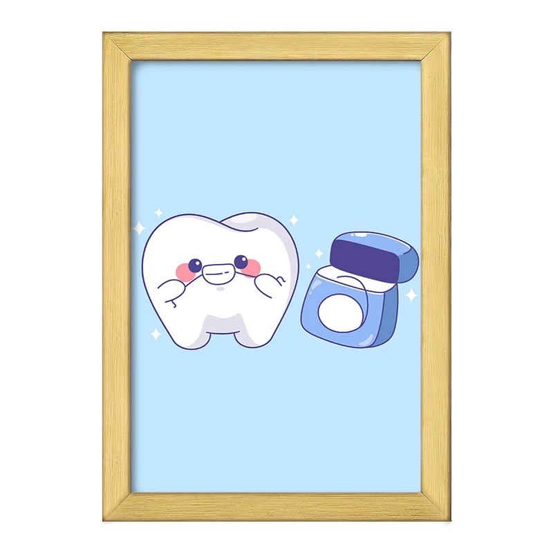 تابلو خندالو طرح دندان و دندان پزشکی کودکانه کد 36739