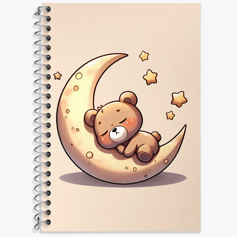 دفتر نت موسیقی 50 برگ خندالو طرح خرس خوابالو کد F8418