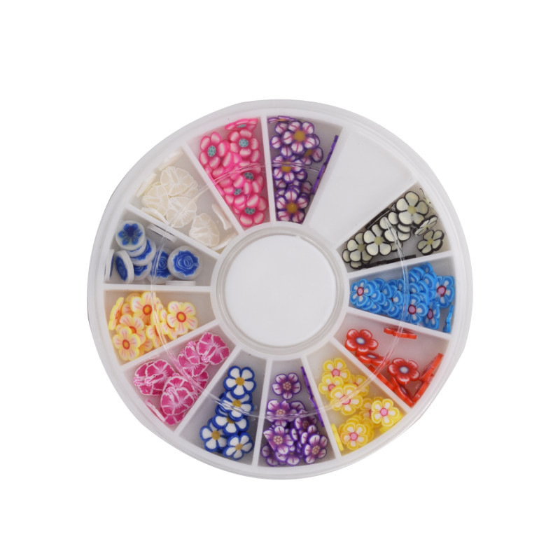 تزیین ناخن مدل گل ها و قلب مجموعه 2 عددی