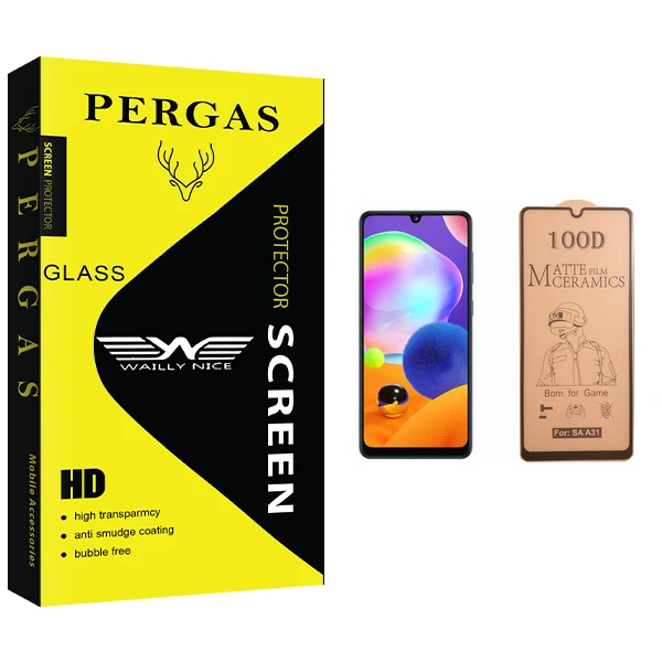 محافظ صفحه نمایش سرامیکی وایلی نایس مدل Pergas Glass مناسب برای گوشی موبایل سامسونگ Galaxy A31