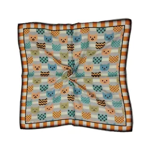 روسری دخترانه مدل ماسک گربه کد 002