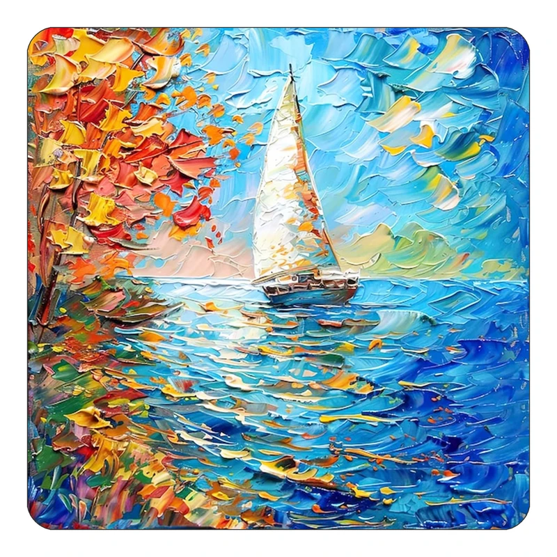 مگنت کاکتی طرح نقاشی رنگ روغن مدل mp72288