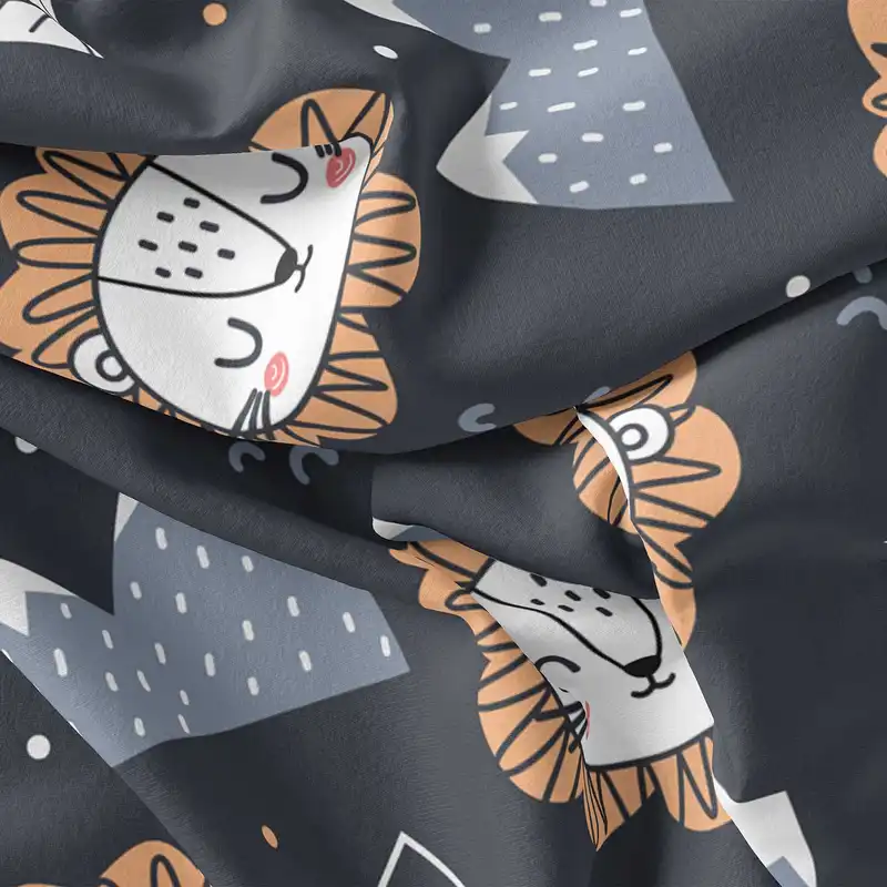 پارچه ملحفه پارچه باما مدل مخمل طرح کارتونی  کد 5011254